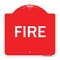 Signmission Designer Series Sign-Fire, Red & White Aluminum Architectural Sign, 18" x 18", RW-1818-23966 A-DES-RW-1818-23966 - alternate 1